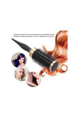 Vkemall Saç Hacimlendirici Yuvarlak Fırça - Isıya Dayanıklı Vented Tüp, Saç Yumuşatıcı Ve Şekillendirici, 2 Boyutu 2.2cm