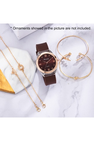 Vkemall Kadınlar İçin Retro Roma Rakamlı Kol Saati - Xr4601 Modeli, Piyasa Kordon, Kvartz Hareket, Gül Altın Rengi Gold