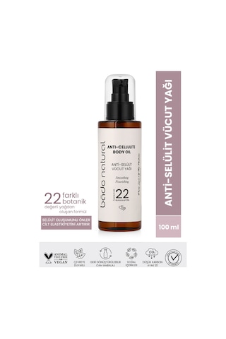 Bade Natural Anti-Selülit Yoğun Sıkılaştırıcı ve Pürüzsüzleştirici Doğal Vücut Bakım Yağı 100 ML