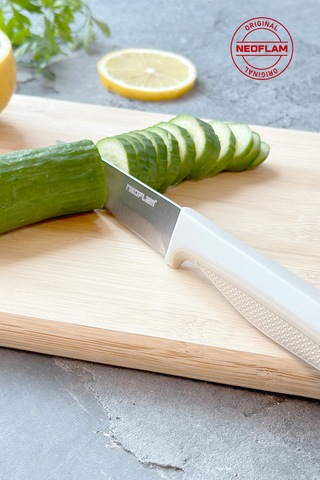 Neoflam Fika Microban Soyma Bıçağı Bej 8 Cm D-neofpk008