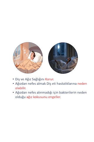 Ağız Bandı Horlama Önleyici - 30 Adet, Ten Rengi Pamuk Kumaş,