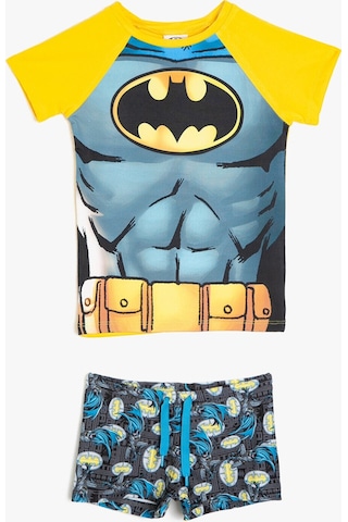 Koton Batman Mayo Takım Deniz Şortu Ve Tişört 2'li Lisanslı Desenli 9ykb86092bm Çok Renkli