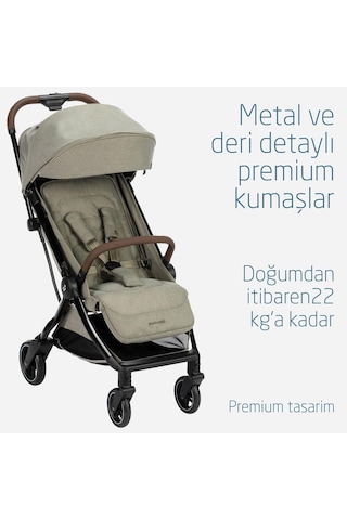 Maxi-Cosi Eva Otomatik Katlanan Kompakt Seyahat Sistem Olabilen Bebek Arabası Twillic Truffle
