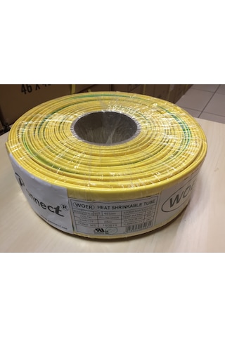 51 Mm Sarı Yeşil Isı Ile Daralan Makaron25 Metre