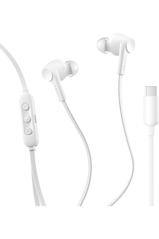 Belkin Soundform Anc Usb-c Bağlantılı, Mikrofonlu Kulakiçi Kablolu Kulaklık, Beyaz