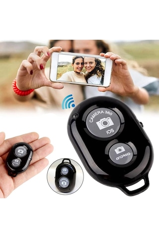 Ensiga Bluetooth Uzaktan Fotoğraf Ve Video Çekme Kumanda Pilli Tüm Telefonlara Uyumlu