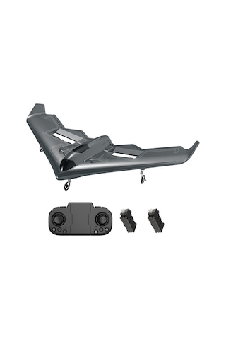 Teltree Epp Malzeme Dayanıklı Havalı Araç - 2.4g Kumandalı Uçak, 10 Dakika Uçuş Süresi, İki Pil Seti Koyu Gri