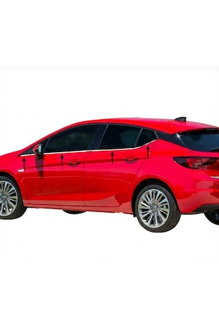 Opel Astra K Krom Cam Alt Çıtası Takımı 8Prç 2015 ve Üzeri P. Çelik N11.4277