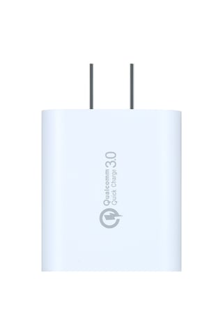 Konesam 18w Qc3.0 Hızlı Şarj Cihazı, Usb-a Arayüzlü Taşınabilir Şarj Aleti, Apple/android Uyumlu, Beyaz, Abd Standardı