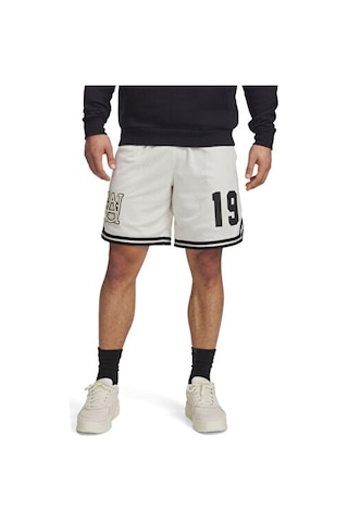 Under Armour Courtside Hoops Short Erkek Basketbol Şortu 1390120-279beyaz Beyaz