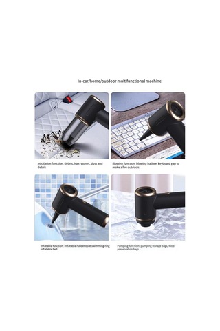 Amigaelegant 135000pa Mini Taşınabilir Kablosuz Araba Elektrikli Süpürgesi Ev Aletleri İçin