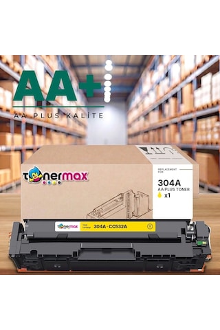 Hp 304a Cc532a Sarı Uyumlu Toner Aa Plus / Color Laserjet Cp2025 / Cm2320