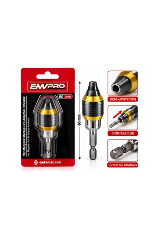 Emvpro Emv-5668 Manyetik Matkap Ucu Adaptörü Otomatik 60 Mm