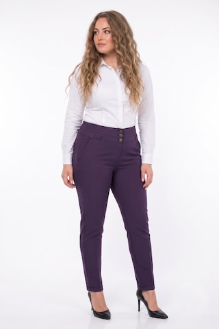 Baglan Kadın Düşük Bel Bilek Pantolon Bgl-st05667 Mor