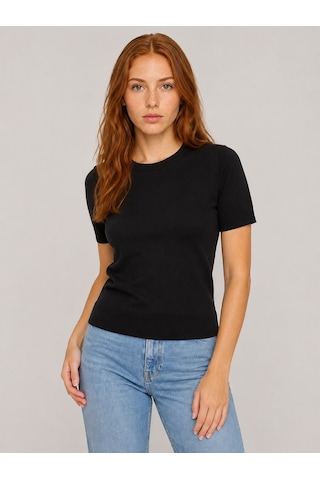 Loft Regular Fit Kadın Bluz K.kol Lf2044861 Q1.v1 Siyah