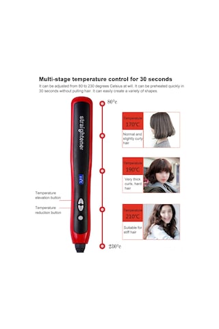 Maiyame Sakal Ve Saç Düzleştirici Testere - Lcd Ekranlı Isıtmalı Ionic Bakım Aleti - 80-230 C Sıcaklık Ayarlı - 360 Döner Kablolu Abd Tipi