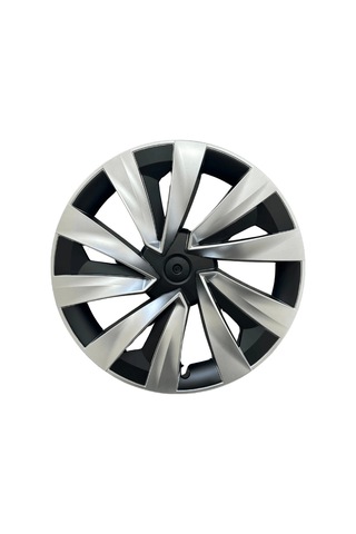 Red Lion Parts Tesla Model Y Juniper 2025+ Uyumlu 19 İnç Uberturbine Stil Jant Kapağı Seti - Gümüş & Siyah