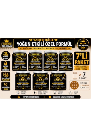 Bitkisel Atom Güç Ve Enerji Macunu & Performans Desteği 7 x 17 G