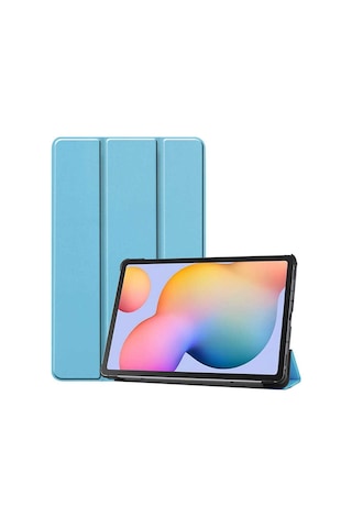 Lexroo Samsung Galakxy Uyumlu Tab S7 Fe Lte T737-t736-t733-t730 Smart Cover Standlı 1-1 Kılıf - Mavi