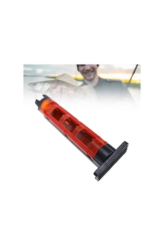 Wezone Kırmızı Plastik Uçakçık Çubuğu Tutucu - Taşınabilir, Ayrılamabilir, Su Filtreleme Delikli Balıkçılık Aksesuarı