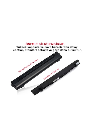 Asus Uyumlu X550V X550Vb X550Vc X550Vl X550Vx Batarya Pil 8 Cell