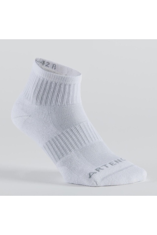 Decathlon Artengo Tenis Çorabı - Orta Boy Konç - Unisex - 3 Çift - Beyaz - Rs 500