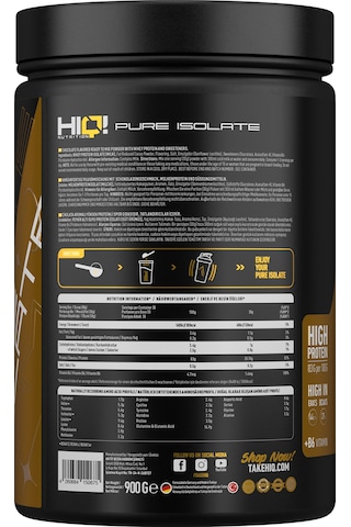 Hıq İsolate 900g Mılk Chocolate Flavored