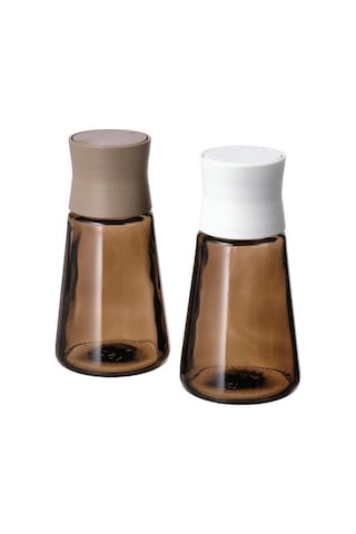 Ikea Halvtom Tuzluk Ve Biberlik Seti 2 Parça 150 Ml 12 X 6 Cm Kahverengi