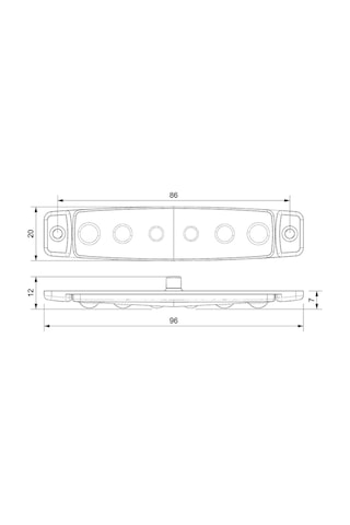 Ahmet Otomotiv Sanel 10 Adet 6 Ledli Sarı Parmak Led 24v Lamba Basamak Aydınlatma