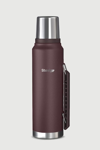 Stevig 1 Camper Klasik Kulplu Sızdırmaz Çelik Termos 1.2 Lt Dark Plum St-258 Bordo