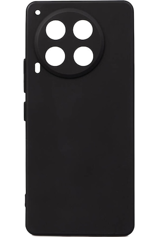 Zore Tecno Camon 30 Kılıf Biye Silikon - Siyah Siyah