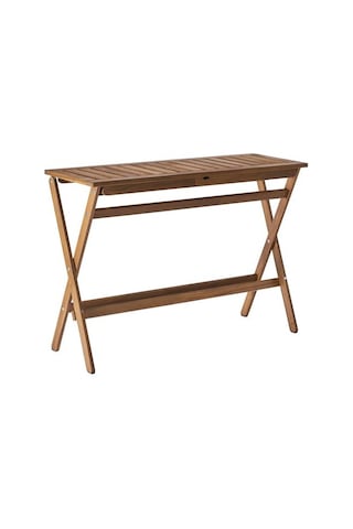 Ikea Nämmarö Katlanabilir Masa, Açık Kahverengi, 108x37 Cm