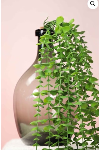 Yapay Bitki Sarkıt Okaliptüs Tesbih Dekor Çiçegi 80 Cm 15 Dallı Açık Yeşil