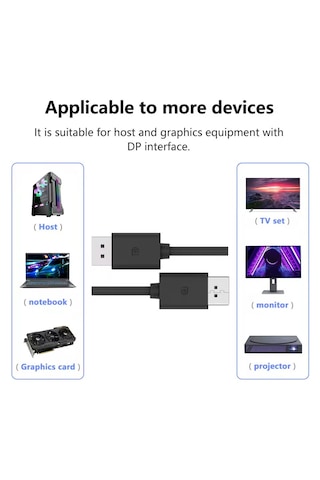 Daytona Dp2 4k/60hz Display To Display 1.2v Display Kablo 1.8m