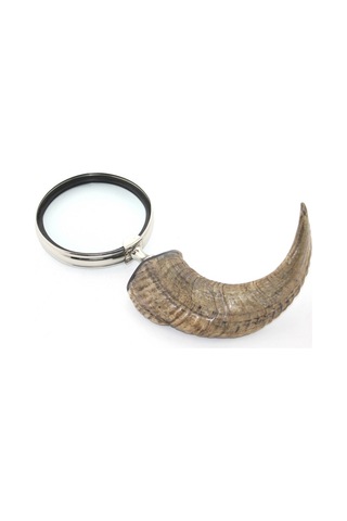 4 Adet Boynuz Büyüteç El Tipi Büyüteç 30 X 13 Cm, Horn Magnifier, Hand Magnifier