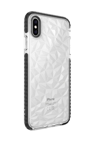 Apple Uyumlu iPhone Xs Max 6.5 Kılıf Buzz Köşeleri Airbagli Prizmatik Tasarım