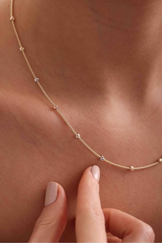 Gianfranco Kalın Zincirli 3 Renk Dorika Kolye