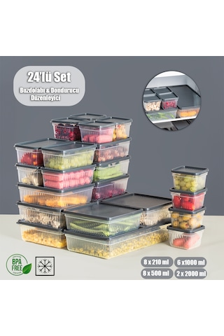 Porsima 2012 24'lü Buzluk Buzdolabı Düzenleyici Saklama Kabı Antr