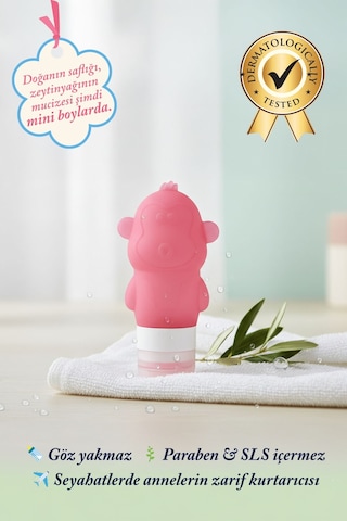 Olivos Baby Minik Dostlar Seyahat Seti %100 Doğal Zeytinyağlı, Nazik Ve Göz Yakmayan Bebek Saç Ve Vücut Şampuanı 3 89