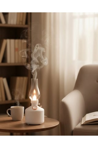Mey İthalat Retro Led Işıklı 1200 Mah Şarjlı Aroma Difüzörü 280 Ml Su Kapasiteli