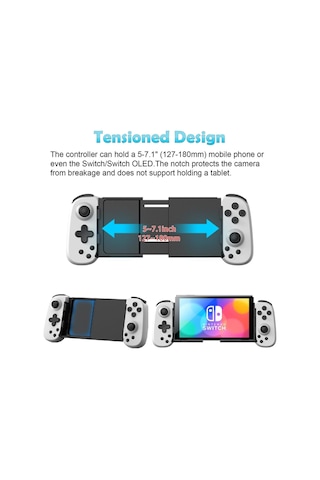 D6 Tablet Telefon Için Joyistikli Teleskopik Oyun Gamepad Android Ios Harmonyos Switch Androidtv Beyaz - 795473871 D6 Tablet Telefon Için Joyistikli Teleskopik Oyun Gamepad Android Ios Harmonyos Switch Androidtv Beyaz - 795473871
