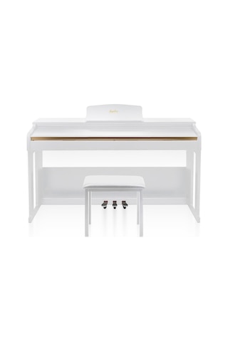 Jwin Sapphire Sdp-214 Çekiç Aksiyonlu 88 Tuşlu Dijital Piyano + Tabure - Beyaz