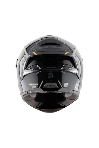 Axor Brutale Kryptıc Full Face Kapalı Kask Parlak Sarı - Siyah