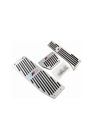 Autogp Bmw X5 Pedal Seti Takımı Otomotik 3 Parça ///m Logolu Vidalı Agp-pdl-m-221