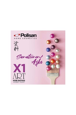 X1 Art Vernikli Hobi Boyası Antik Pembe 120 Ml Antik Pembe