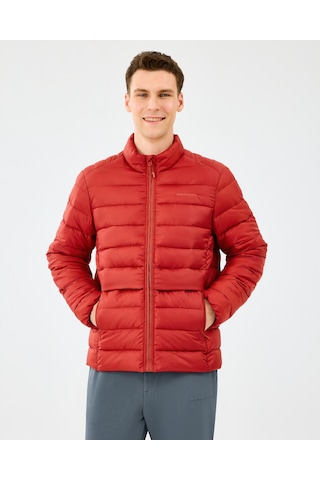Skechers M Essential Outerwear Padded Jacket Erkek Kırmızı Mont S231242-3912 Kırmızı