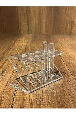 Z Tasarım Şeffaf 8'li Tüp Standı Tüp Sporu 12 75 Mm Için Uyumlu