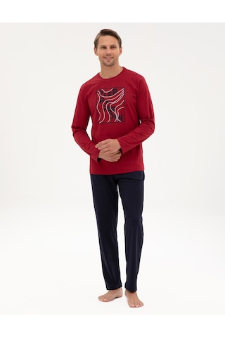 Pierre Cardin Erkek Bordo Pijama Takım 50322653-900 Bordo
