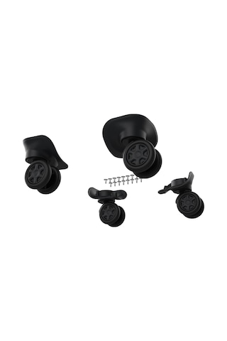 Keo-plus Abs Valiz Tekerleği Çift Teker Siyah Renk Altın