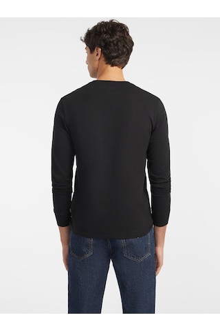 Jeans Siyah Erkek T-shirt M4yı54k8hm0jblk Gj Ls Cn Slım Amerı Siyah